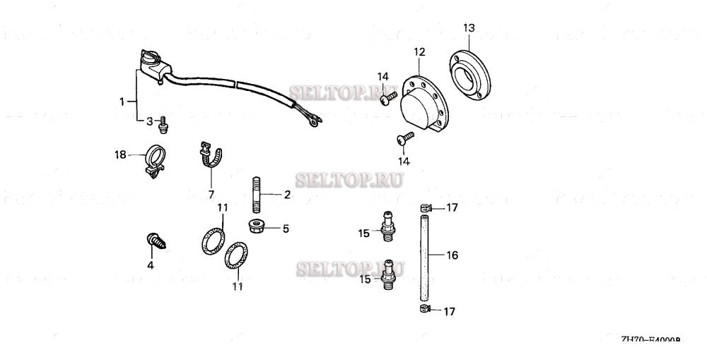Прочие запчасти (1) для Honda GX120K1 KRS4