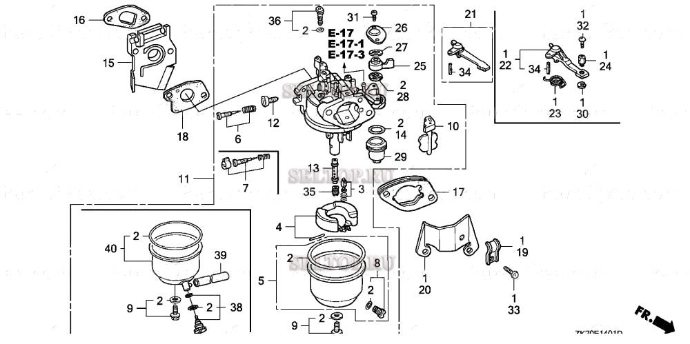 Карбюратор хонда gx 390 схема
