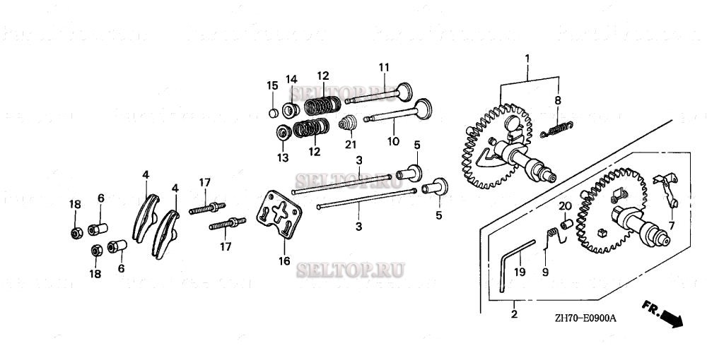 Распредвал для Honda GX120K1 QX