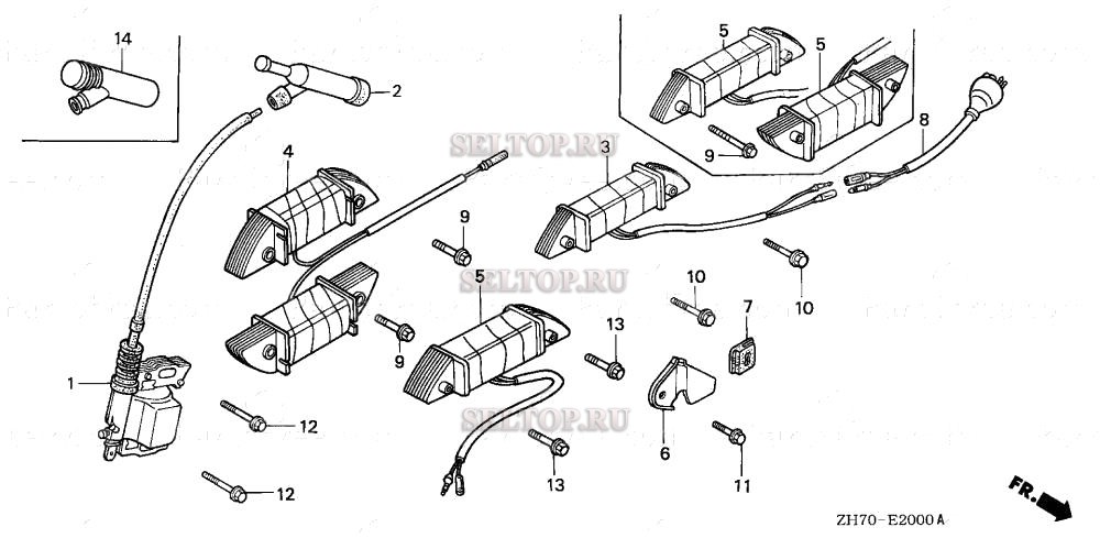 Катушка зажигания для Honda GX120K1 SX