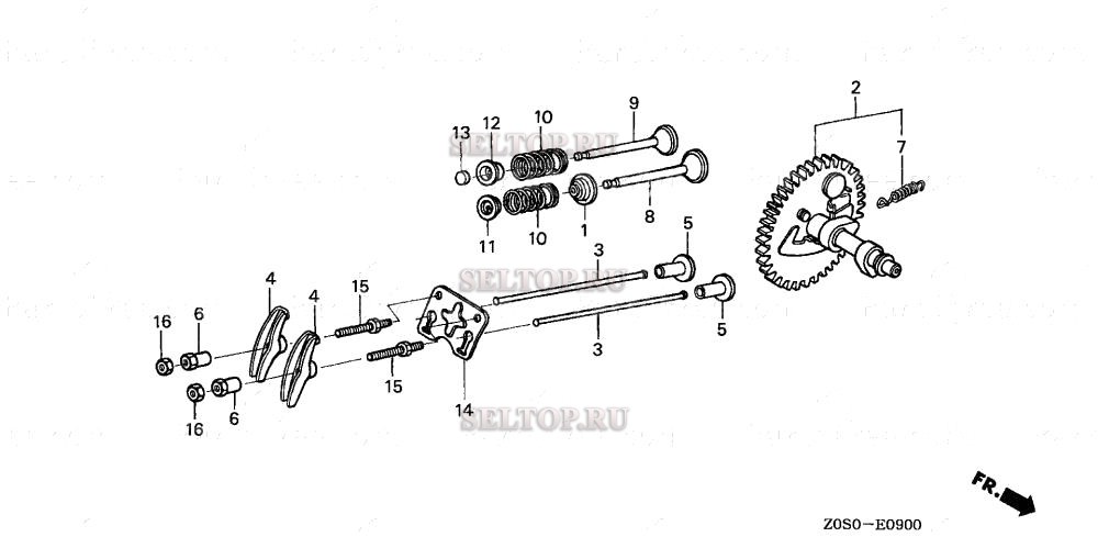 Распредвал для Honda GX120T1 QW24