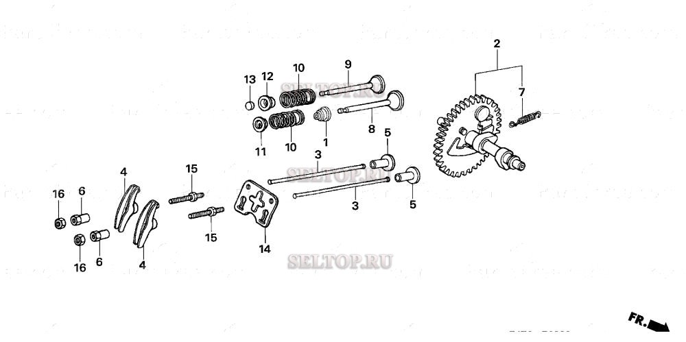 Распредвал для Honda GX120U1 HT24