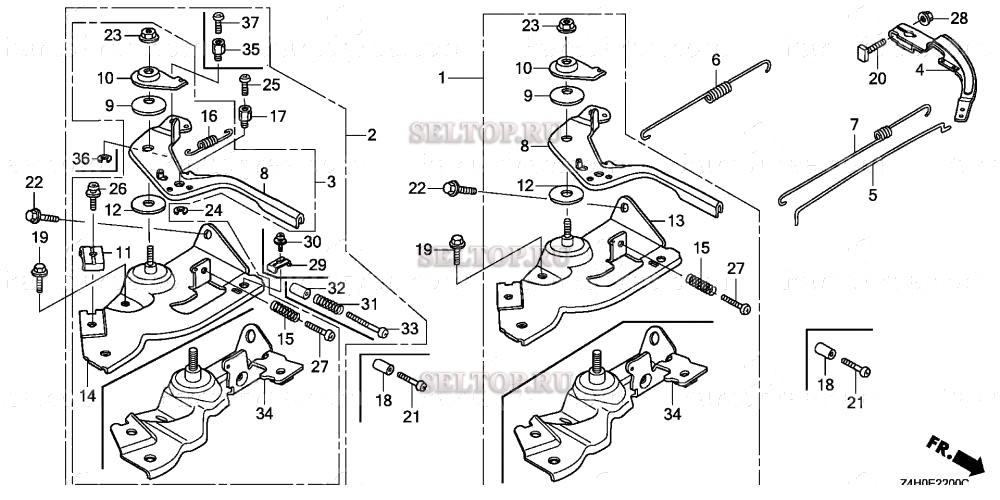 Управление (1) для Honda GX120UT1 QXU