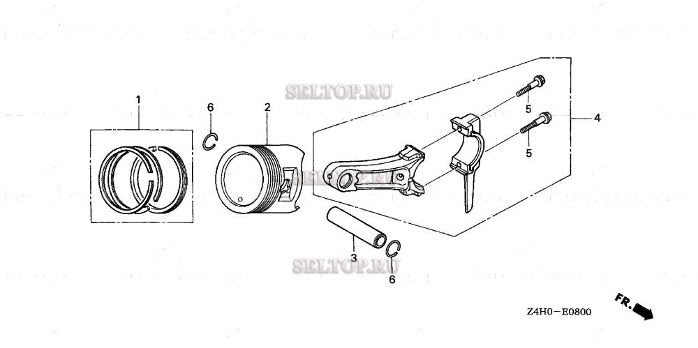 Поршень для Honda GX120UT2 SM12