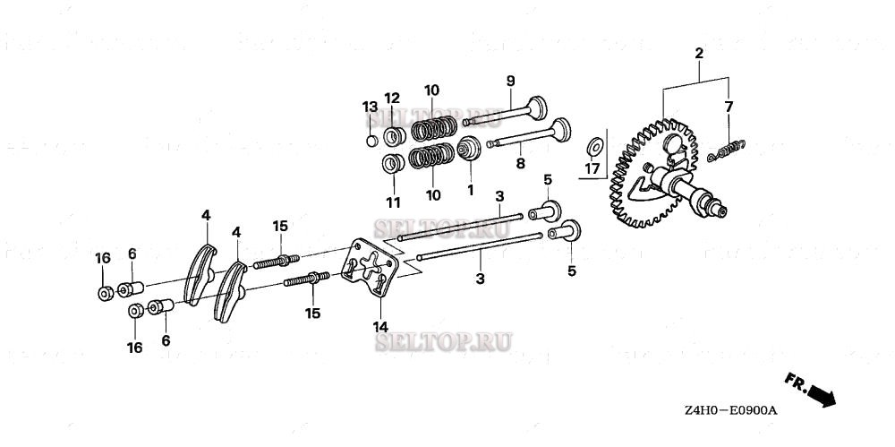 Распредвал для Honda GX120UT2 TX2