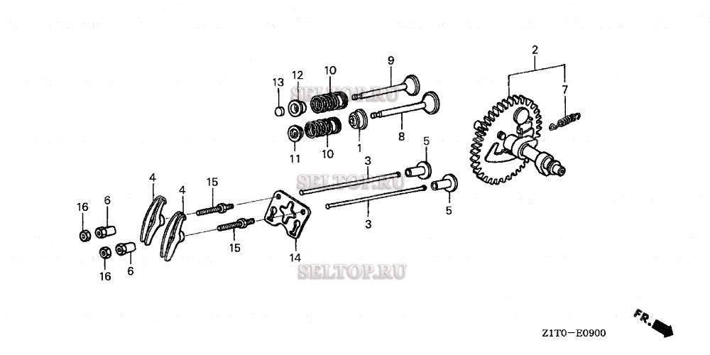 Распредвал для Honda GX160H1 QX2