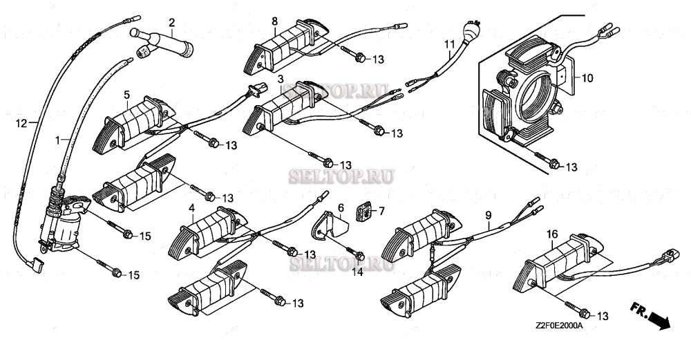 Катушка зажигания для Honda GX160K1 R1/A