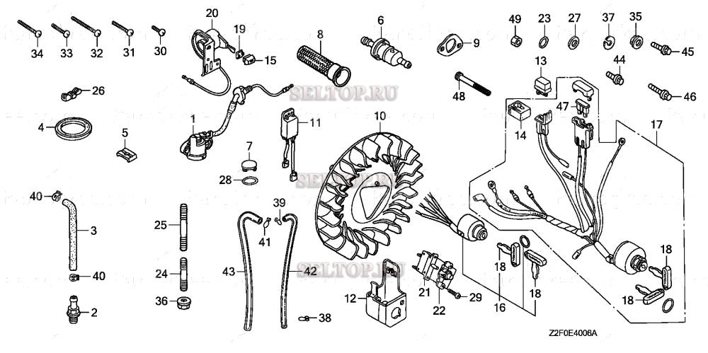 Комбинированный переключатель для Honda GX160K1 S1/A
