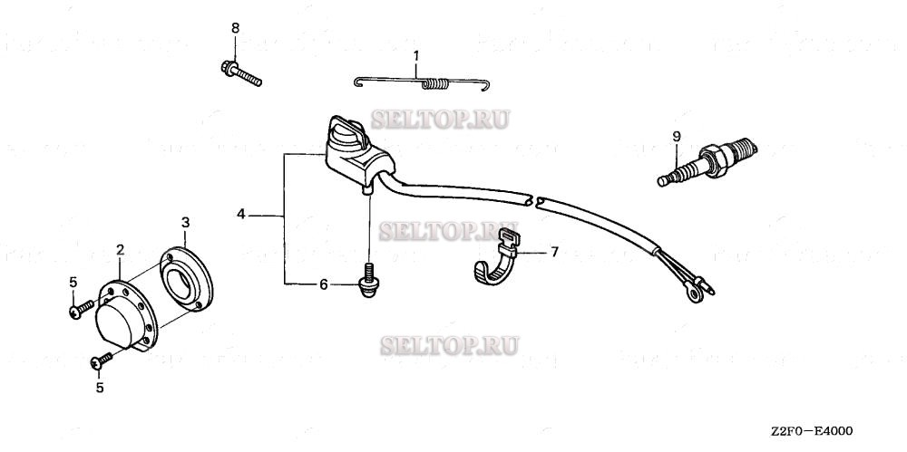 Выключатель двигателя для Honda GX160K1 VPM5/B