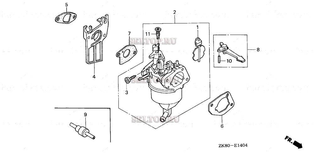 Карбюратор хонда gx 390 схема
