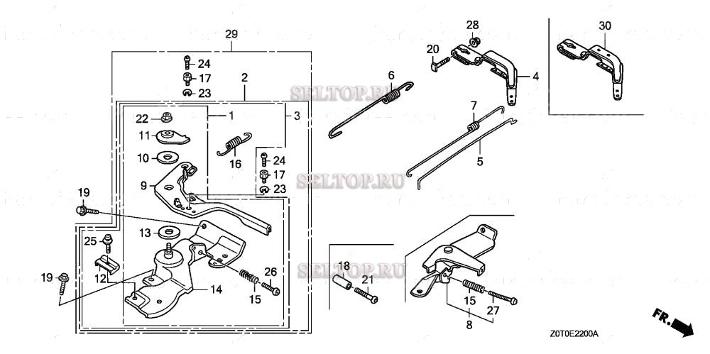 Управление (1) для Honda GX160T1 TCS2