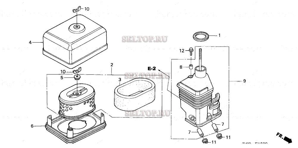 Воздушный фильтр (1) для Honda GX160U1 LX2