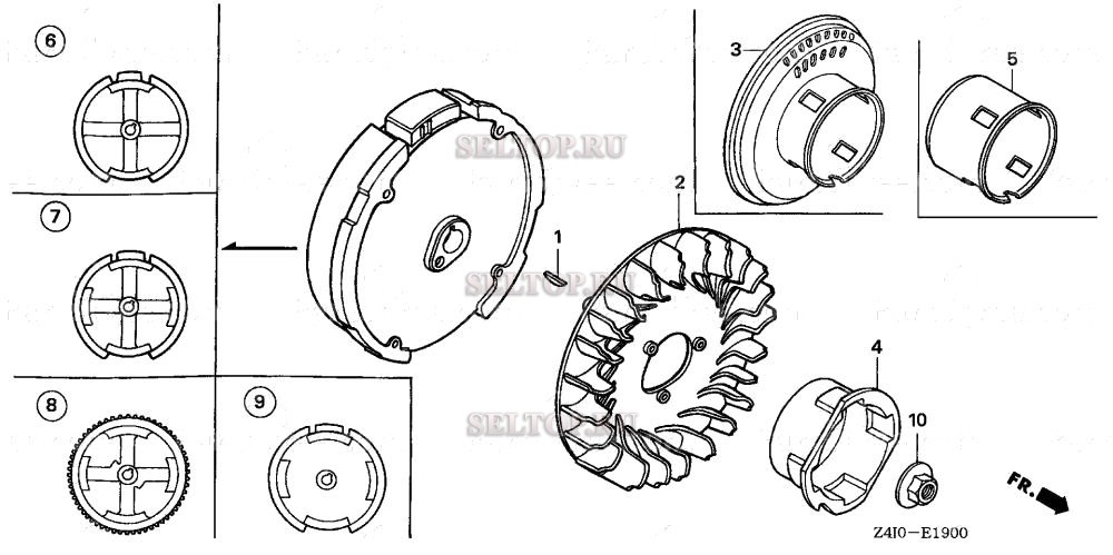 Маховик для Honda GX160U1 LX2