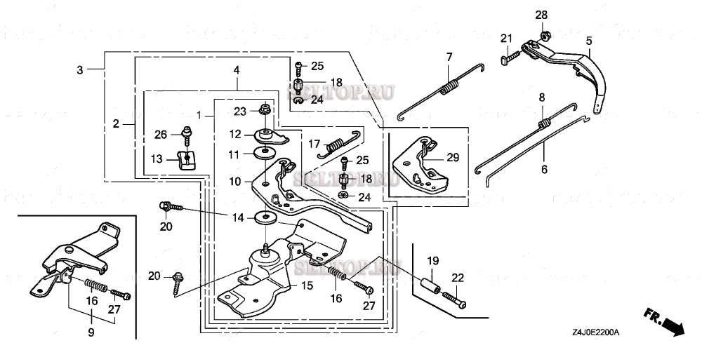 Управление для Honda GX160U1 NDM4