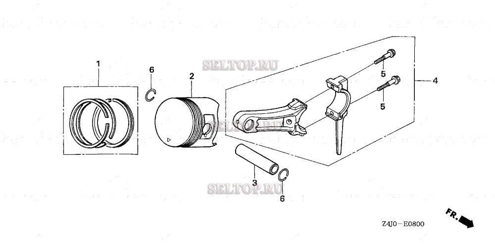 Поршень для Honda GX160U1 PXU