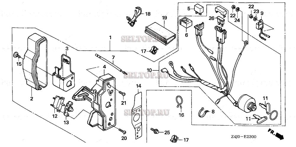 Блок управления для Honda GX160U1 RXE4