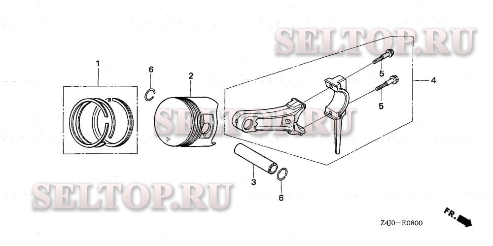 Поршень для Honda GX160U1 SXU
