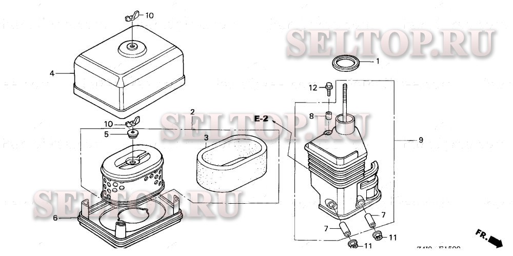 Воздушный фильтр (1) для Honda GX160U1 TX4