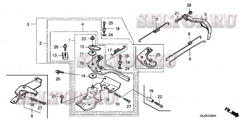 Управление для Honda GX160U1 VED2
