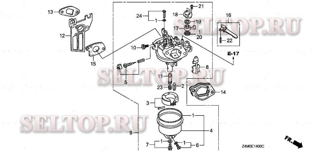 Карбюратор (1) для Honda GX160UT1 QMC6