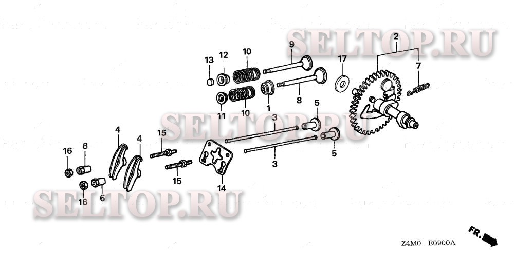 Распредвал для Honda GX160UT1 QXP2