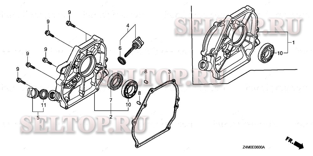Крышка картера для Honda GX160UT1 SG24