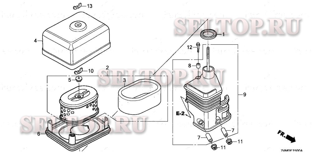 Воздушный фильтр (1) для Honda GX160UT1 VMS4