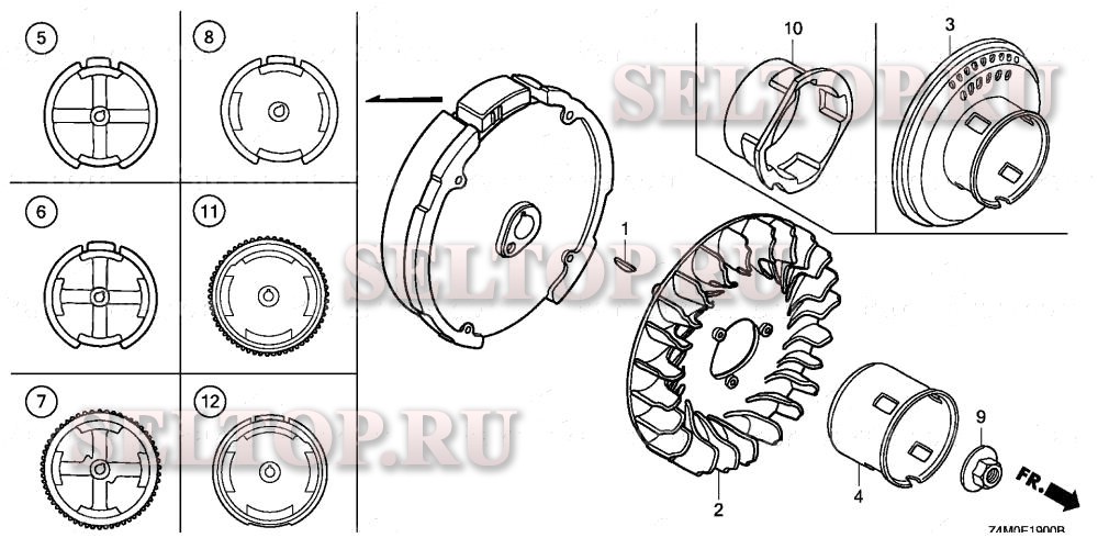 Маховик для Honda GX160UT1 VMS4