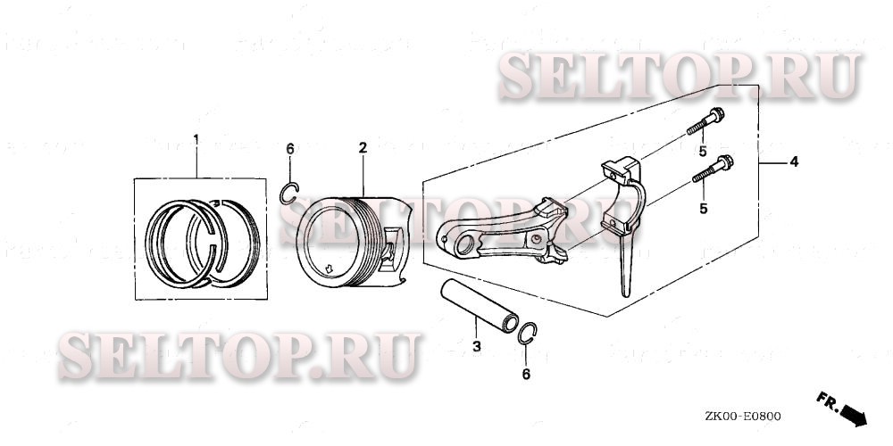 Поршень для Honda GX200 QD/A