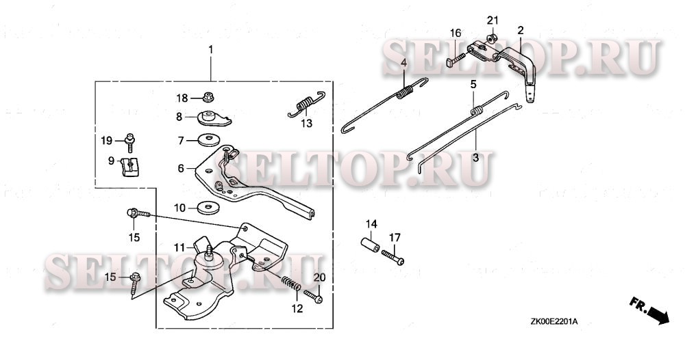 Управление (2) для Honda GX200 RX2/A