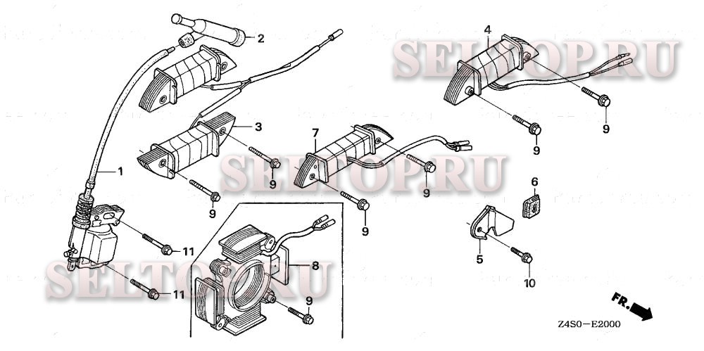 Катушка зажигания для Honda GX200U QTP2