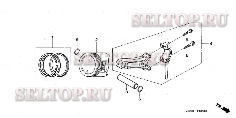 Поршень для Honda GX200U VSD7