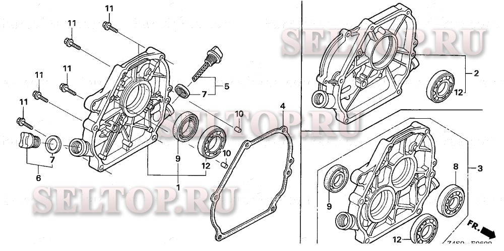 Крышка картера для Honda GX200U VX4