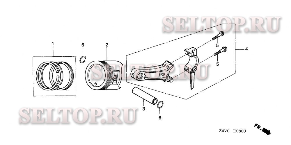 Поршень для Honda GX200UT2 SMH4
