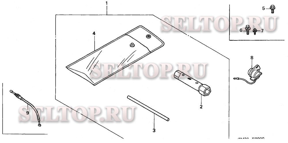 Инструмент для Honda GX22 SAT
