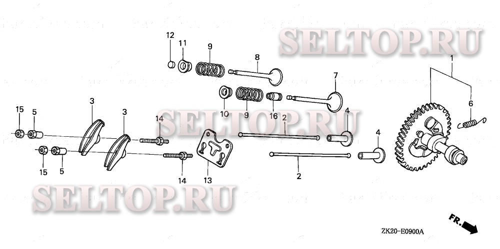 Распредвал для Honda GX240K1 RA2/A