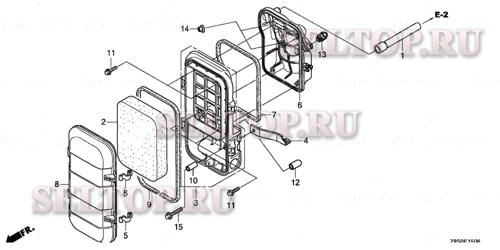 Воздушный фильтр (7) для Honda GX240RT2 VMT2