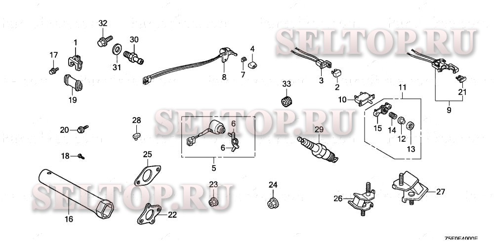Прочие запчасти (1) для Honda GX240U1 ED2