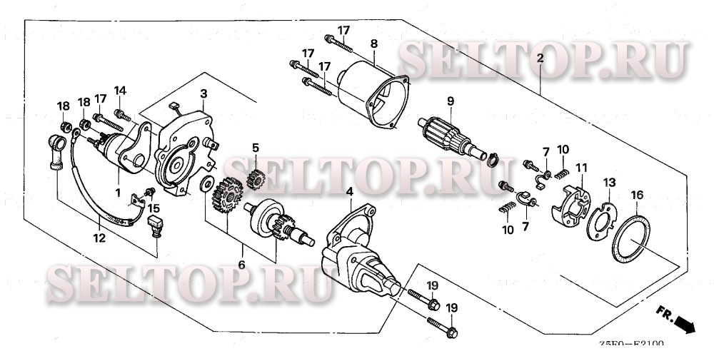Стартер для Honda GX240U1 EDS6