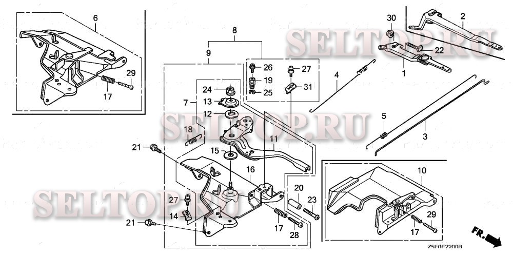 Управление для Honda GX240U2 WKT2