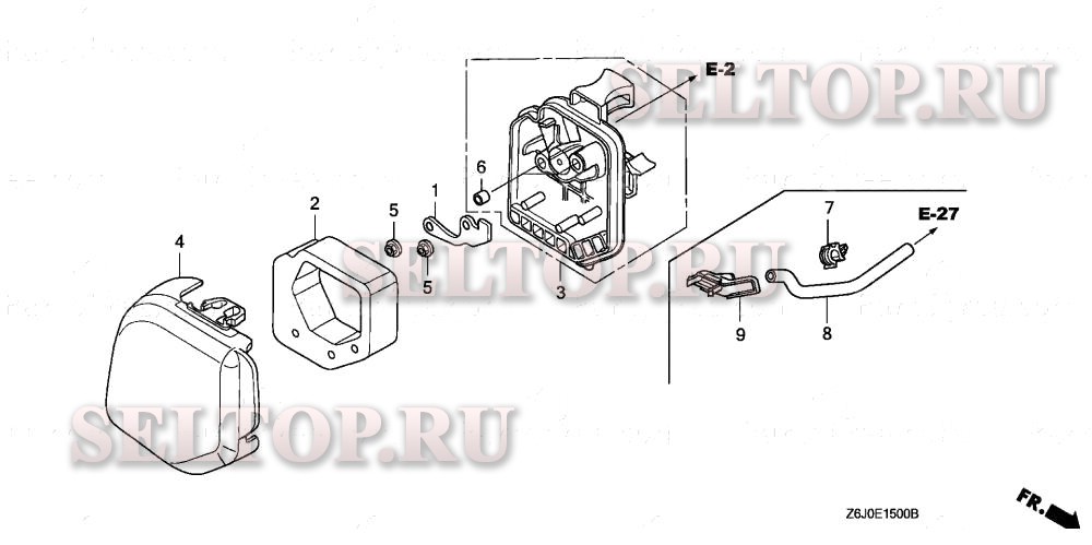 Воздушный фильтр (1) для Honda GX25NT SATM