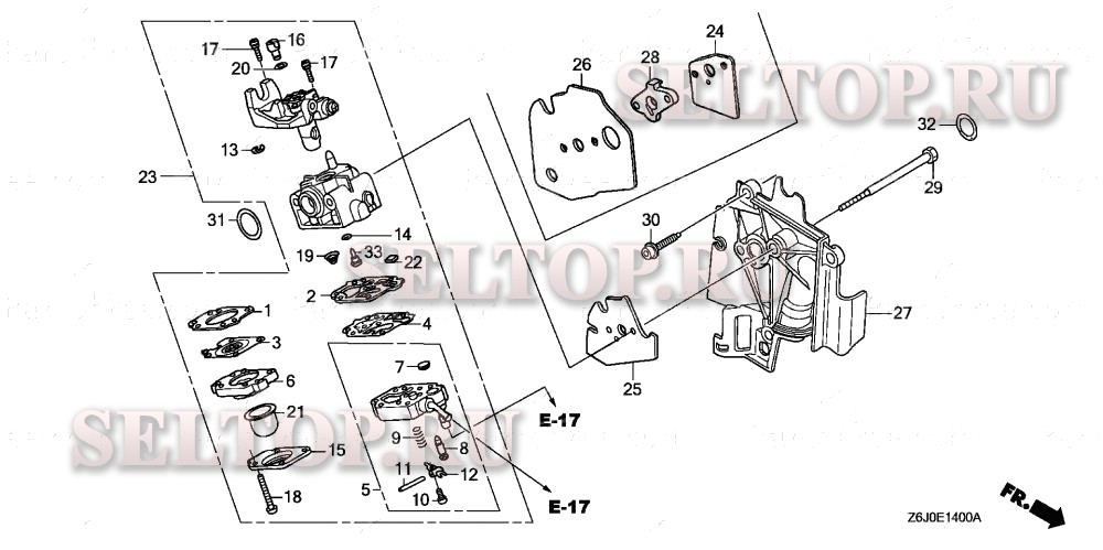 Карбюратор для Honda GX25NT SATM