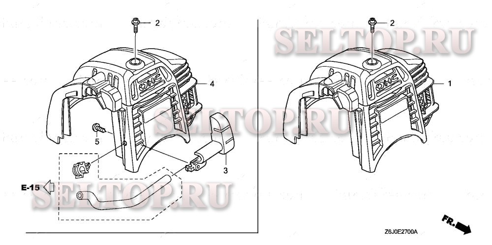 Верхняя крышка для Honda GX25NT SATM