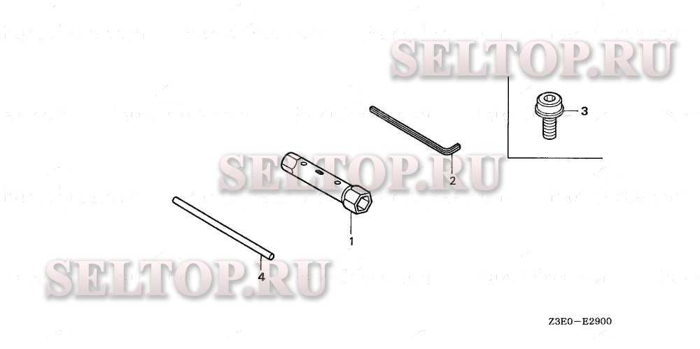 Инструмент для Honda GX25T HUT