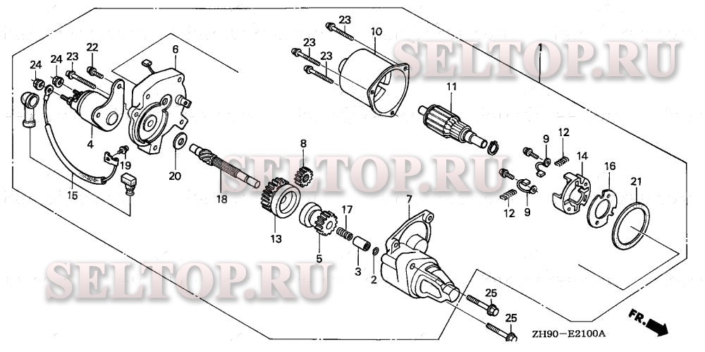 Стартер для Honda GX270 QSC9/A