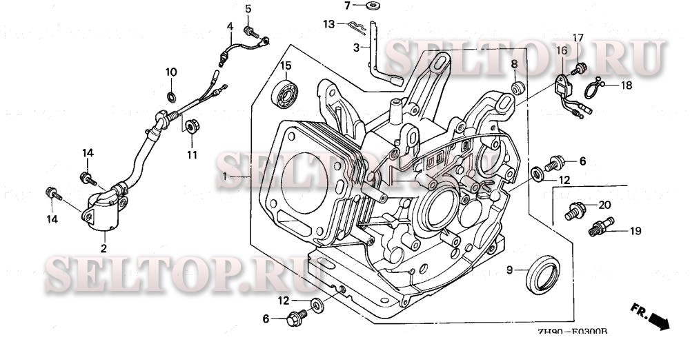 Цилиндр для Honda GX270 QXC9/A