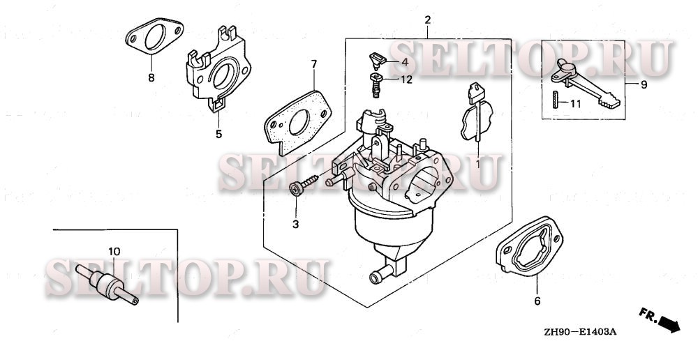 Карбюратор хонда gx 390 схема