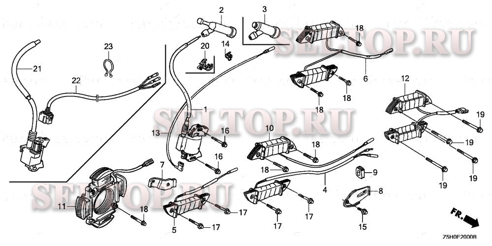 Катушка зажигания для Honda GX270R VMX2