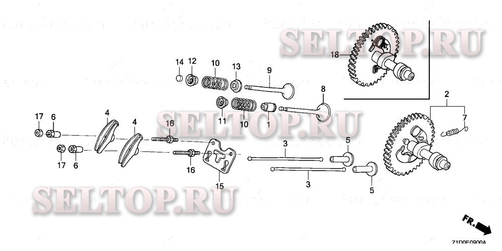 Распредвал для Honda GX270T QAG2