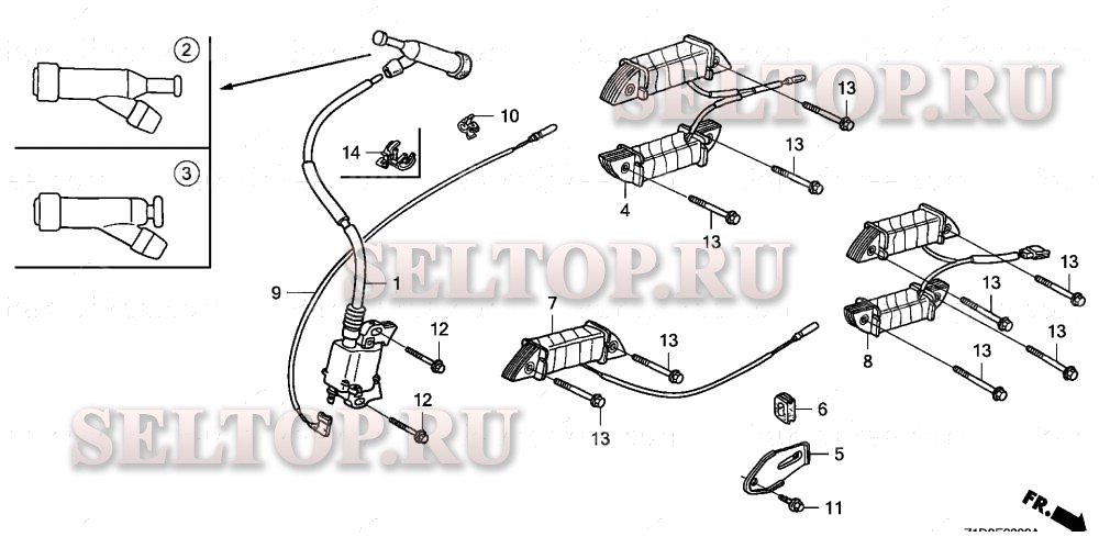 Катушка зажигания для Honda GX270T QAG2